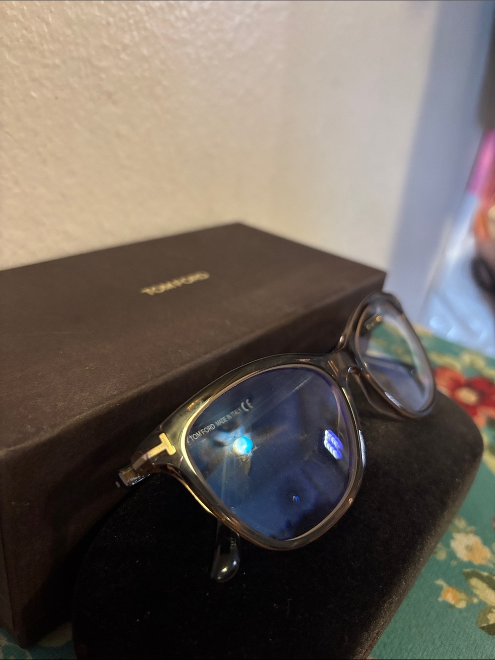 Tom Ford Women’s Cat Eye Glasses TF-5636-B Brown Frames 52-16-140 - Picture 6 of 17